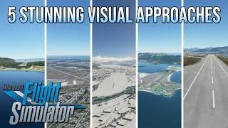 5 Stunning Visual Approaches in Microsoft Flight Simulator FS2020 (4K)