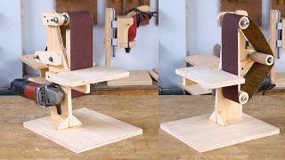 Amazing Woodworking Tips and Hacks Angle Grinder Belt Sander