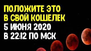 Положите это в свой кошелек в полнолуние 5 июня 2020 в 22:12 по мск