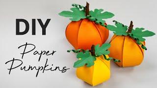 EASY 3D PAPER PUMPKINS