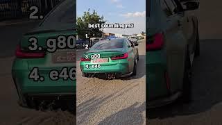 BMW M3 Generations Sound Comparison  | E46 vs E92 vs F80 vs G80 #bmw #m3 #e46 #e92 #f80 #g80