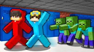 Escape From Zombie School in Minecraft!