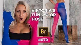 Viktoria's Fun Color Tights Super Legs #070 - Nylon Art Magazine