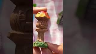 ASMR~ cute Mushroom fairy ‍️ garden figurines#viral #art #aesthetic #asmr #fairygarden #figurine