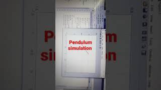 Simulation of Pendulum motion through MATLAB Programming