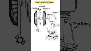 Table Fan Parts of Names # shorts