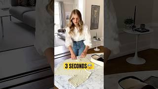 How To Fold T-Shirt In 3 Seconds 