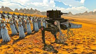 SCI-FI Shooter, Sherman Tank & Heroes Army vs 3.2 Million Pyramid Head & Slaanesh Army !! UEBS 2