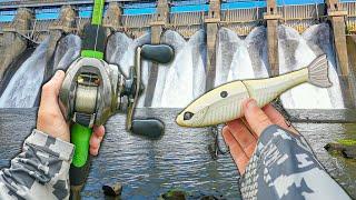 Fishing A MASSIVE Spillway For River MONSTERS - Big Bites