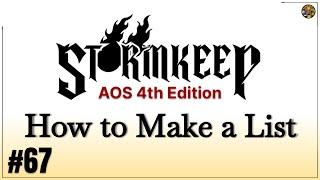 How to Make a 4th Edition List - The Stormkeep #67