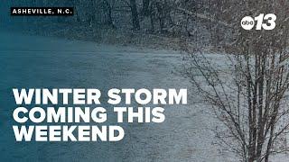 A winter storm expected this weekend in Asheville