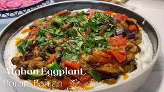 Afghan Eggplant Recipe - Borani Banjan - Easy Version