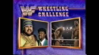 Saba Simba vs Jobber Al Burke WWF Wrestling Challenge 1990