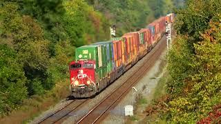 2 CSX Trains Meet Around The Curve! Chasing a Uncle Pete Train! CP Train Overhead View + More Trains