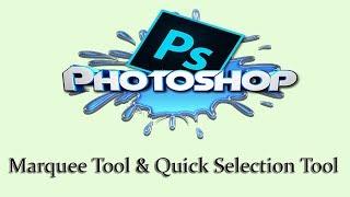 Photoshop CC 2017 Tutorial - Marquee Tool & Quick Selection Tool