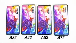 Speed Test: Samsung Galaxy A32 vs A42 vs A52 vs A72 Comparison!