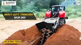 Gaja 200: Best Double Chain Trencher Tractor Attachment