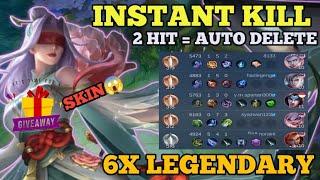 PHARSA INSTANT KILL 2 HIT = DELETE | PHARSA BEST GAMEPLAY 2023 - MLBB WITH GIVEAWAY SKIN CONTEST