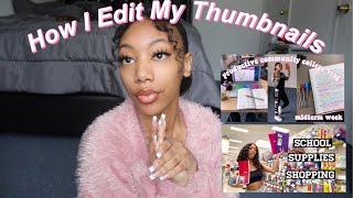 HOW I EDIT MY THUMBNAILS W/ MY IPHONE *For Free*