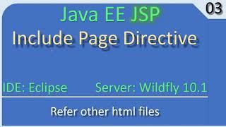 Include Html in JSP Page | JavaEE JSP Tutorial #03