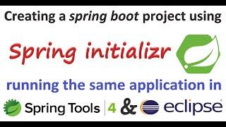 How to create spring boot project using spring initializr | import project in sts4 and eclipse IDE