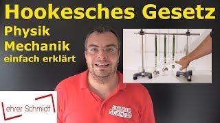 Hookesche Gesetz | Physik - Mechanik - einfach erklärt | Lehrerschmidt