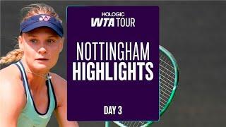 Yastremska battles Ruzic, Fernandez & Noskova feature on Day 3 in Nottingham | WTA Match Highlights