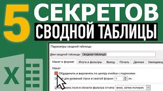 5 Настроек сводной таблицы Excel  Секреты эффективной работы в Excel