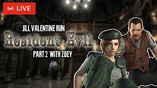 RESIDENT EVIL HD REMASTER PLAYTHROUGH (Jill Run - Hard) - w/ Zoey! PART 2