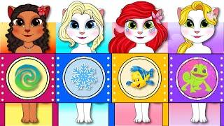 Disney Princess become My Talking ANGELA / DIYs Paper Dolls & Crafts