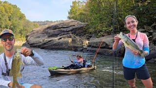 Hooked My First Musky ! Kayak Camping in Southern Kentucky | Late Fall 2024 