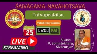 #Live: SAIVAGAMA - NAVAHOTSAVA | Tatvaprakasa | Valedictory Session | 25-12-2024