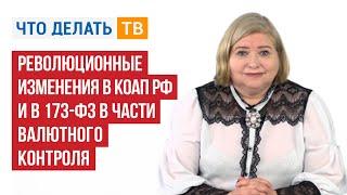 Революционные изменения в КоАП РФ и в 173-ФЗ в части валютного контроля