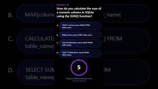 How do you calculate the sum of a numeric column in SQLite using the SUM function