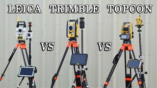 Total Station Comparison: Leica iCR70 iCON vs Trimble RTS873 Fieldlink vs Topcon GT-1203 Magnet