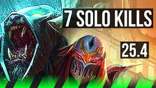 RENGAR vs ZED (JGL) | 57k DMG, 7 solo kills, 19/4/14, Godlike | EUW Master | 25.4