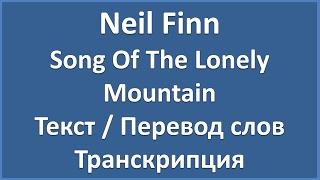 Neil Finn - Song Of The Lonely Mountain (текст, перевод и транскрипция слов)