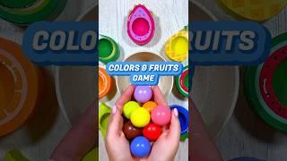 Color Sorting and Fruits for Toddlers | Educational Activities for Toddlers #shorts