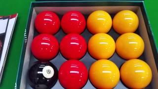 Aramith 2" Casino Super Logo Pool Balls W/ 1 7/8" Measle Cue Ball
