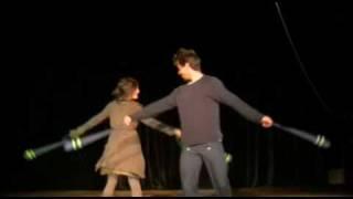 Dorothea & Cyrille - Partner-poi practicing 2010