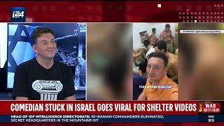 Comedian stuck in Israel goes viral for shelter videos