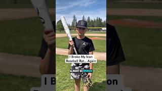 I broke my icon baseball bat again, Should I glue it? #mlb #baseball  #fatherson #sports