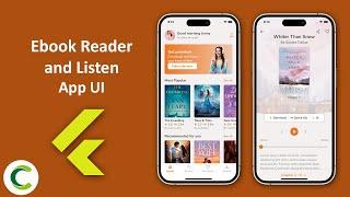 Ebooks Reader and Audiobooks Listen App template in Flutter