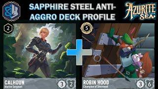  SAPPHIRE STEEL ANTI-AGGRO META DECK PROFILE - HERO SYNERGY - Disney Lorcana