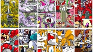 All sonic werewolf transformations by Black-rat aka keanon woods