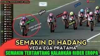 emang jiwa petarung!!SEMAKIN DI HADANG VEDA EGA PRATAMA SEMAKIN TERTANTANG semua rider di asapi