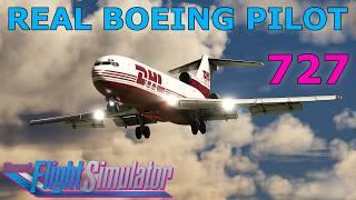 Retro Flying made Simple: FSS Boeing 727 in MSFS: Real Airline Pilot Full Flight and Review