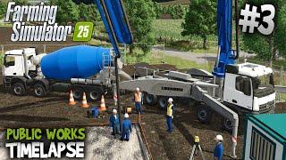 Concrete Pouring  Mercedes Arocs 8x8 & Concrete Plant  Public Works in FS25