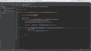 Android Studio Tutorial: Using findViewById