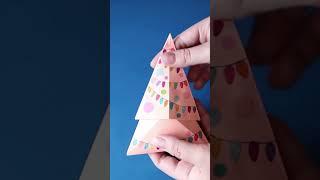Amazing Origami Paper Christmas Tree. Last-minute New Year Gift. Подарок на Новый Год. #shorts